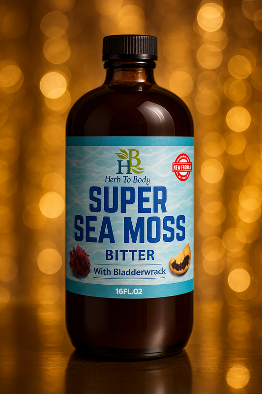 Super Sea Moss – Bitter Formula with Bladderwrack (16 fl oz)