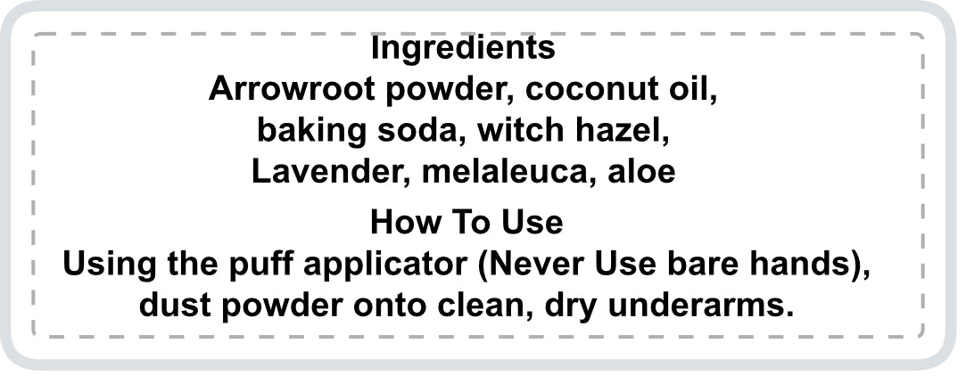 Fresh Pits Powder Natural Deodorant